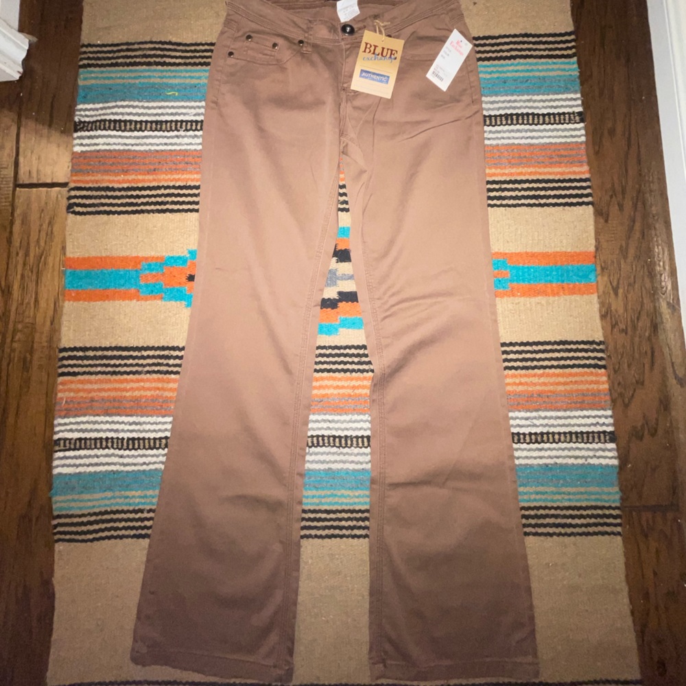 Tan boot cut pants! Size 3